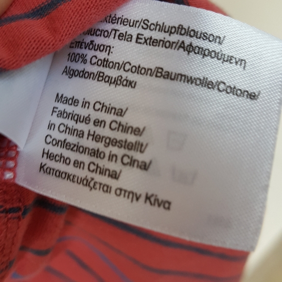 L BROOKS BROTHERS RED SALMON POLO SHIRT WITH HORIZONTAL STRIPES - Picture 7 of 7